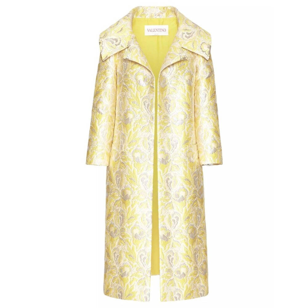 $7000 Valentino Iris Women's Floral Brocade Coat Jacket Size 40 / US 4 - Italy - Picture 4 of 7